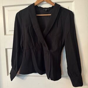 J. Crew Wrap top size 2 in black